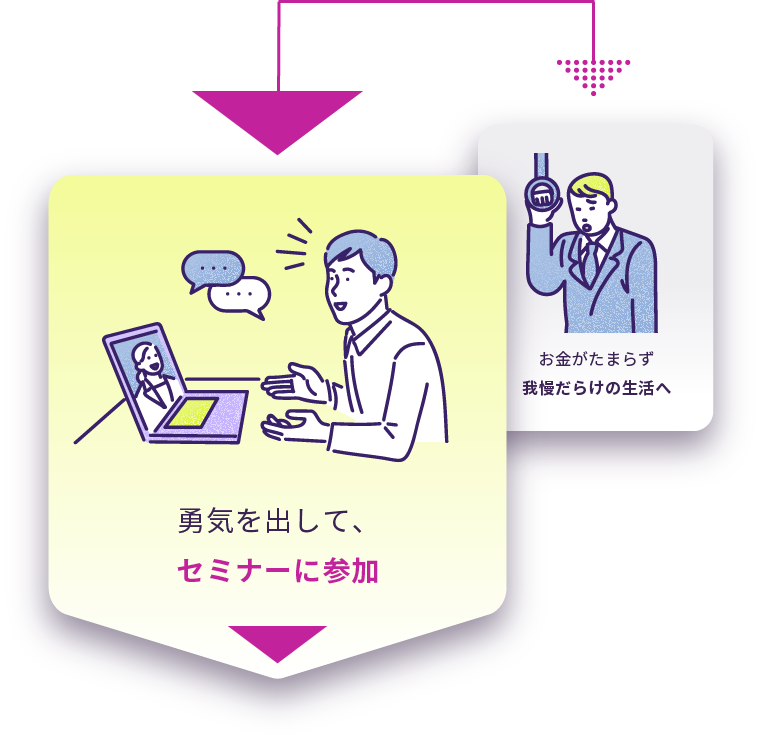 勇気を出して、セミナーに参加
