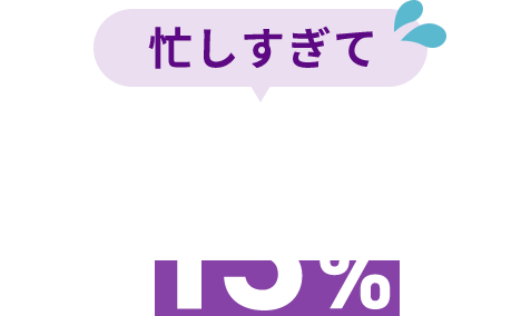 忙しすぎて医者のミリオネアはわずか13%ぞよ。